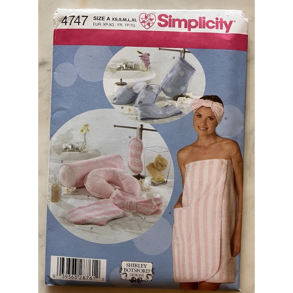 Vintage Simplicity Sewing Pattern 4747 Crafts A (XS-S-M-L-XL) Uncut Factory Fold